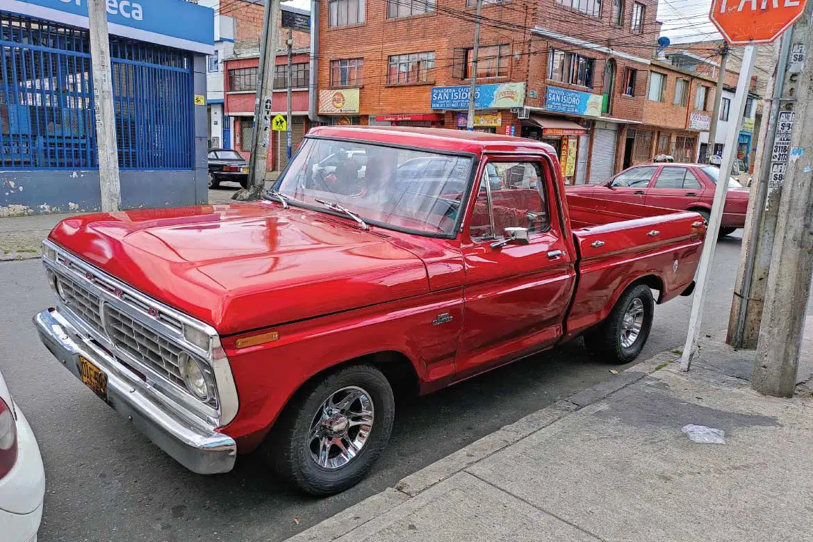 American truck in Bogotá